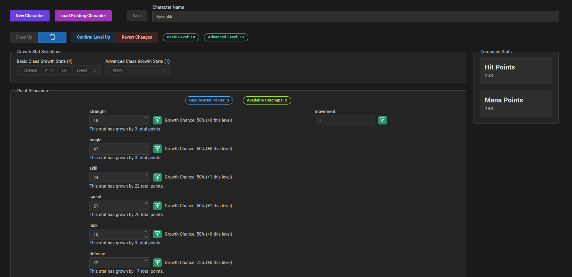 Zane Stat Calculator